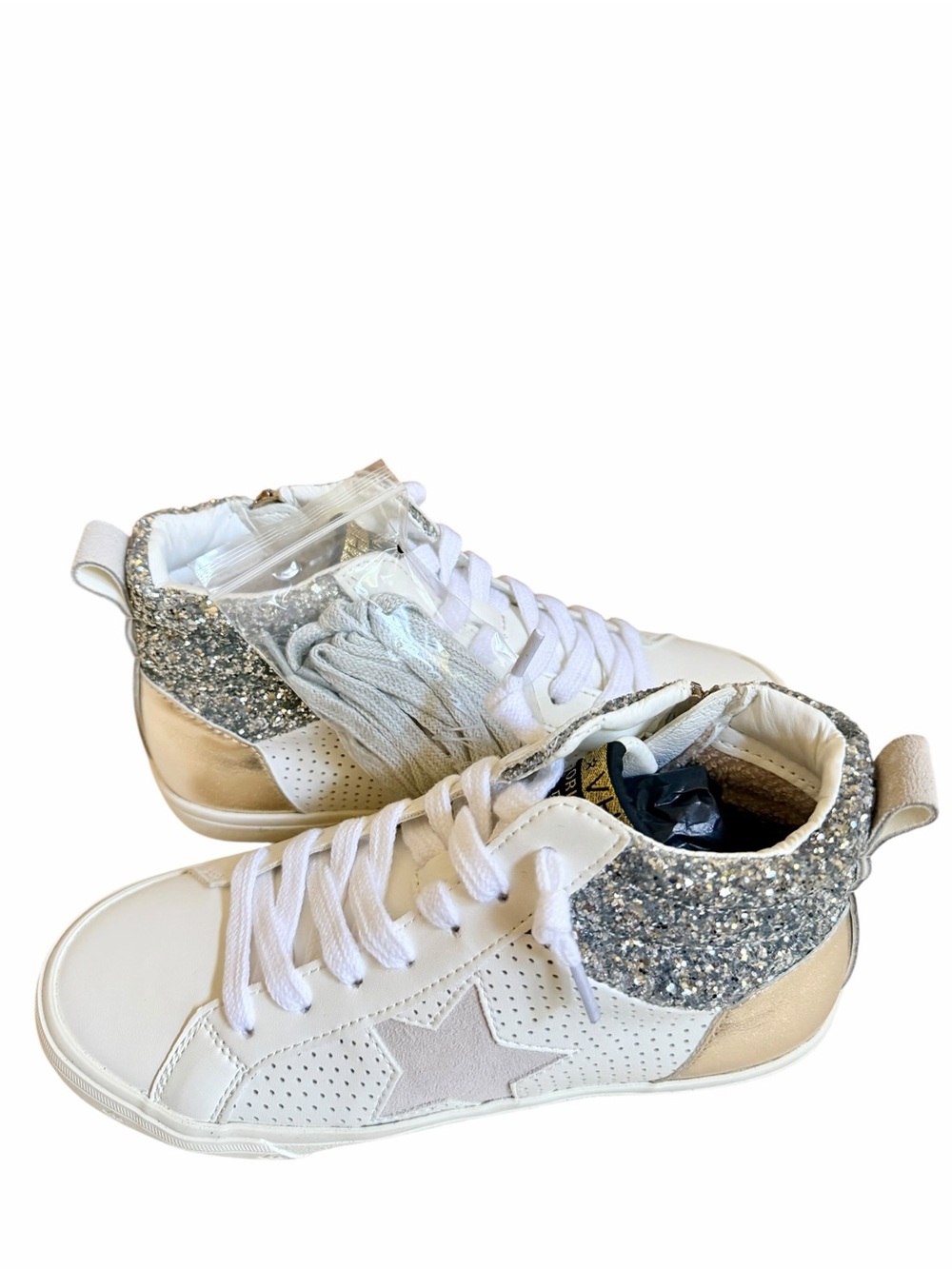 Vintage Havana Lester Glitter High-Top Sneakers